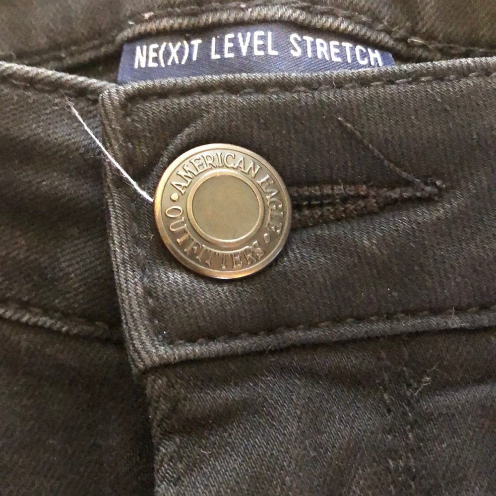 AEO Next Level Stretch Black High Rise Skinny Jean - Picture 6 of 12